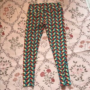 LuLa Roe Geometric Print Leggings - Multicolor
